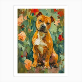 Yorkshire Terrier Acrylic Painting 2 Art Print
