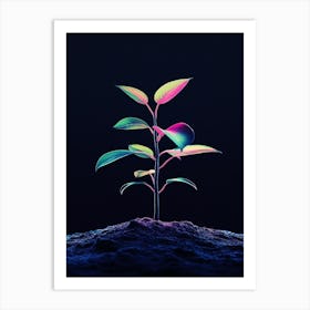 Tree In The Dark 7 Art Print