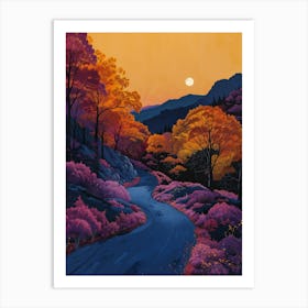 Sunset Road Art Print