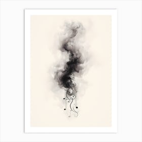 Smoke And Music Art Print