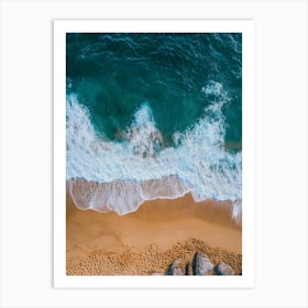 Aerial View Of A Beach 128 Art Print