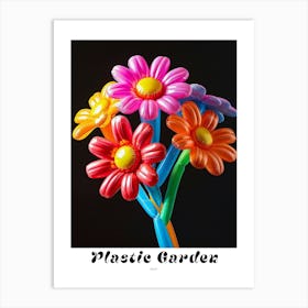 Bright Inflatable Flowers Poster Daisy 1 Art Print