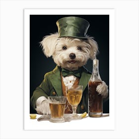 Leprechaun Dog 1 Art Print