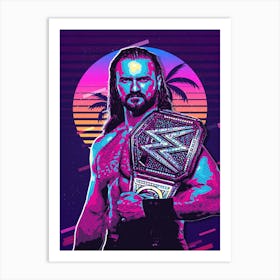 Drew Mcintyre 80s Retro Art Print