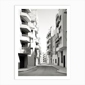 Cartagena, Spain, Black And White Photography 2 Art Print