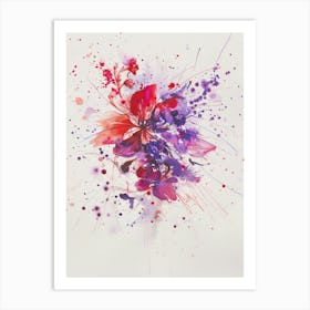 Watercolor Flower Painting Art Print