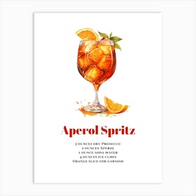 Aperol, Cocktail Hour Art Print