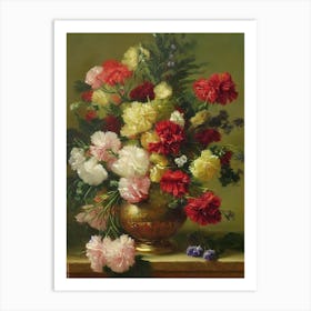 Carnations Painting 2 Flower Art Print