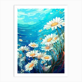 Daisy Wildflower Underwater (3) Art Print