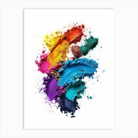 Colorful Powder Art Print