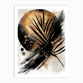 Abstract Of A Palm Leaf Art Print