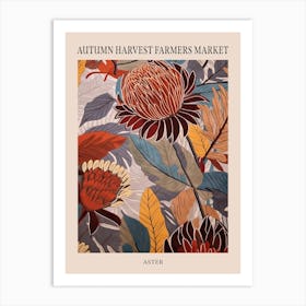 Fall Botanicals Aster 1 Poster Art Print