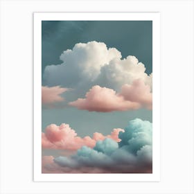 Dreamy Clouds Art Print