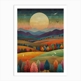 Autumn Landscape Art Print