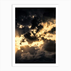 The Bright Sun Breaks Through The Dark Clouds 2 Art Print