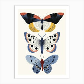 Colourful Insect Illustration Butterfly 10 Art Print