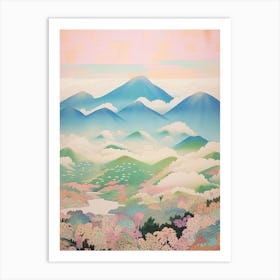 Mount Hakusan In Ishikawa Gifu Fukui, Japanese Landscape 2 Art Print