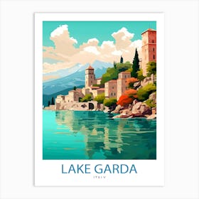 Lake Garda ItalyTravel Poster 2 Art Print