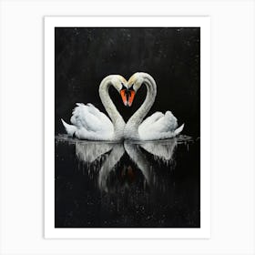 Love Swans 1 Art Print