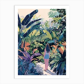 In The Garden Harry P Leu Gardens Usa 1 Art Print