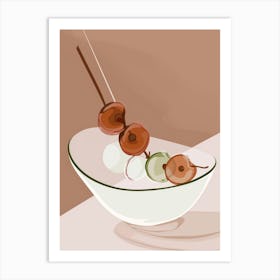 Fruit Skewers Art Print