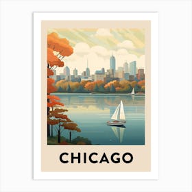 Chicago Travel Poster 1 Art Print