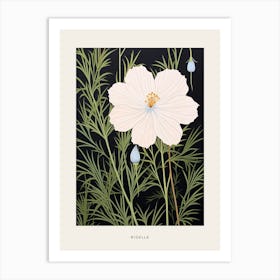 Flower Illustration Love In A Mist Nigella 2 Poster Art Print