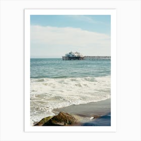 Malibu Pier V on Film Art Print
