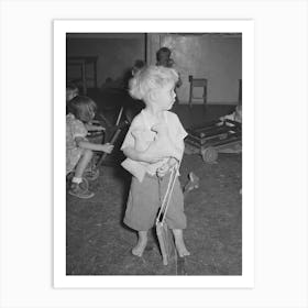 Little Boy At The Wpa (Work Projects Administration) Nursery School At The Agua Fria Migratory Labor Camp Art Print