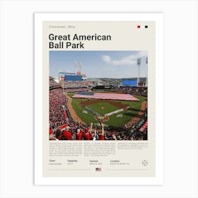 Baseball - Cincinnati Reds - Great American Ball Park 2 Art Print