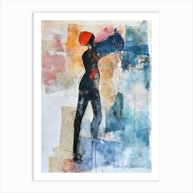 Woman Silhouette Art Print