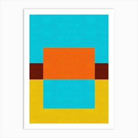 Colorful geometric art 1 Art Print