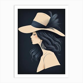 Silhouette Portrait (1) Art Print