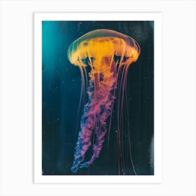 Inverted Jellyfish Polaroid Inspired 4 Art Print