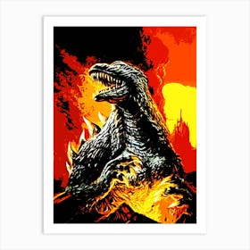 Godzilla 12 Art Print