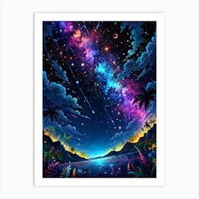 Sky With Stars 2 Art Print