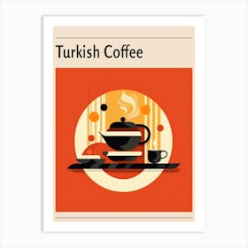 Turkish Coffee Midcentury Modern Poster Art Print