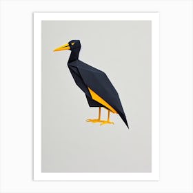 Cormorant Origami Bird Art Print