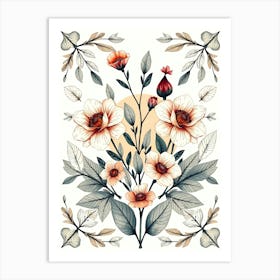 Floral Pattern 1 Art Print