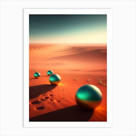 Spheres In The Desert Art Print