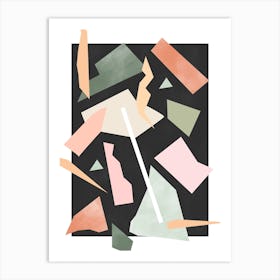 Pastel Paper Cutouts No.2 Art Print