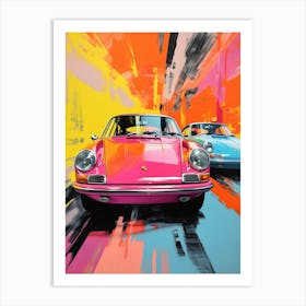 Classic Car Pop Art 4 Art Print