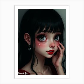 Anime Girl4 Art Print