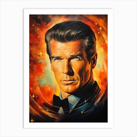 Pierce Brosnan Art Print