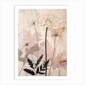 Flower Illustration Queen Annes Lace 5 Art Print
