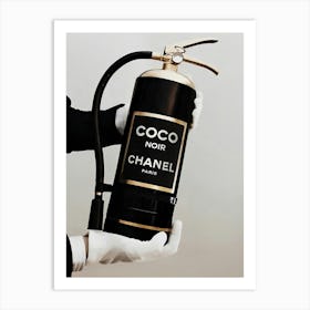 Coco Noir Chanel Art Print