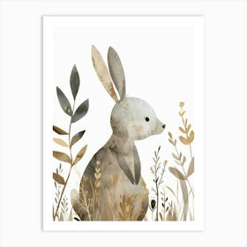 Charming Nursery Kids Animals Bunny 1 Art Print