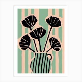 Striped Still Life No 1 Art Print