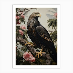 Dark And Moody Botanical Eagle 2 Art Print