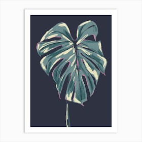 The Plant Series – Monstera Deliciosa Dark Art Print